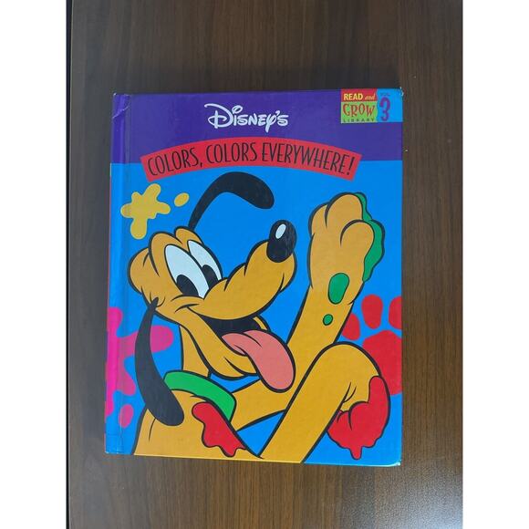 Vtg 1997 Disney's colors, colors everywhere! Read And Grow Library Vol 3 Pluto - Picture 1 of 5
